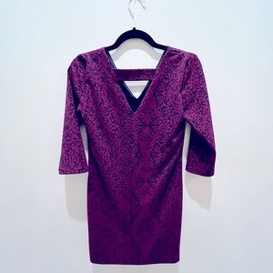 Banana Republic Size 0 Purple Paisley Print Dress